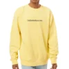 Moletom de Dentro Para Fora Amarelo com Preto