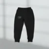 Black joggers with logo
