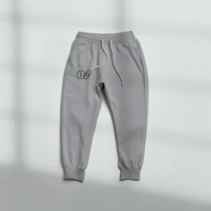 Heather Grey joggers with logo