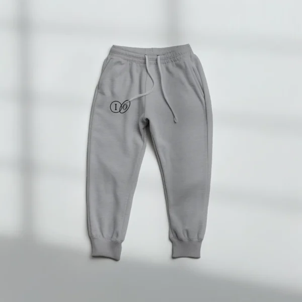Heather Grey joggers with logo
